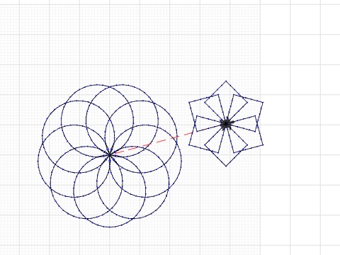 Draw a flower and pinwheel