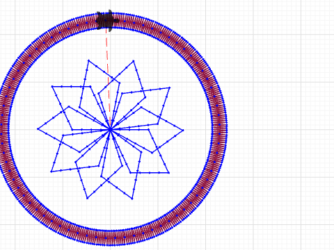 DIAMANTES EN CIRCULO SATINADO