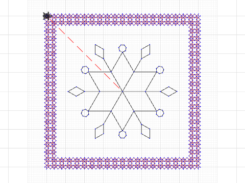 Mug Rug Snowflake Project