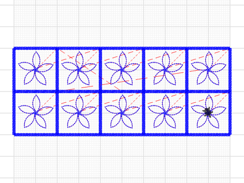 flower patterning_jump stitch